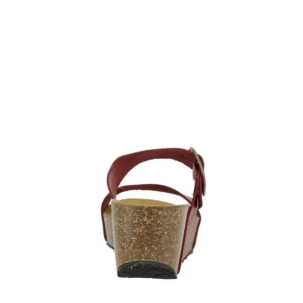 Plakton 873004 Burgundy Women's Wedge Sandals