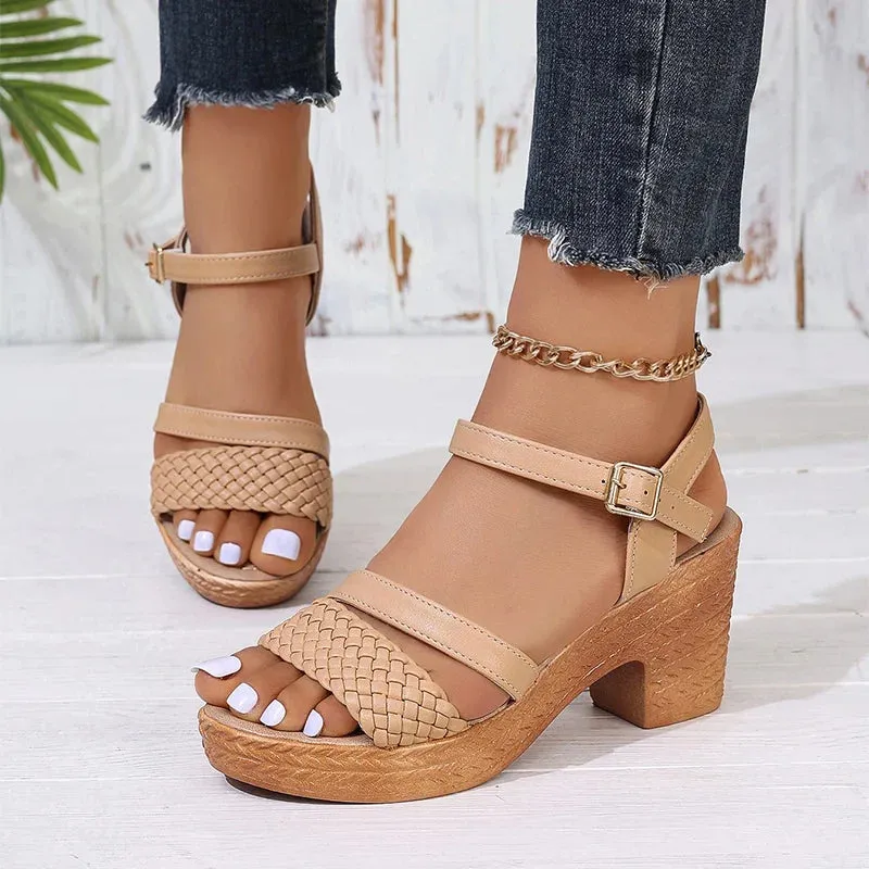 Sera™ - Braided Platform Sandals