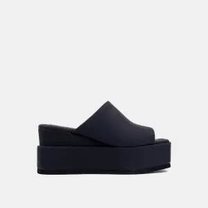 Shu Shop Karlie Black Cushioned Wedge Sandal