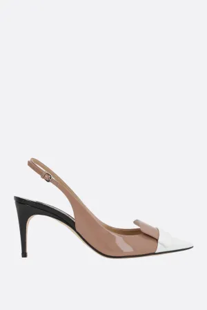 Sr1 Slingbacks in Patent Leather