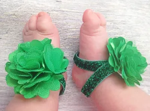 St. Patrick's Day Green Sparkle Piggy Petals