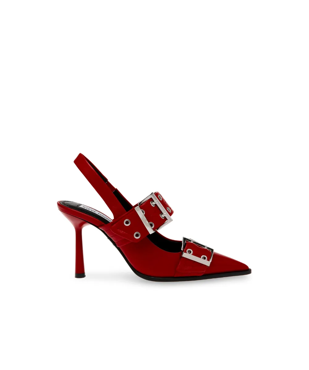 STEVE MADDEN RIESLING LEATHER HEELS