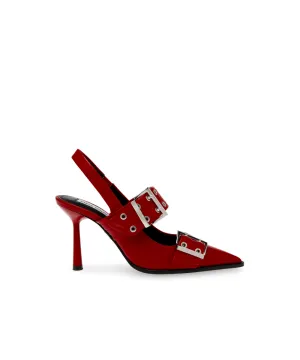 STEVE MADDEN RIESLING LEATHER HEELS