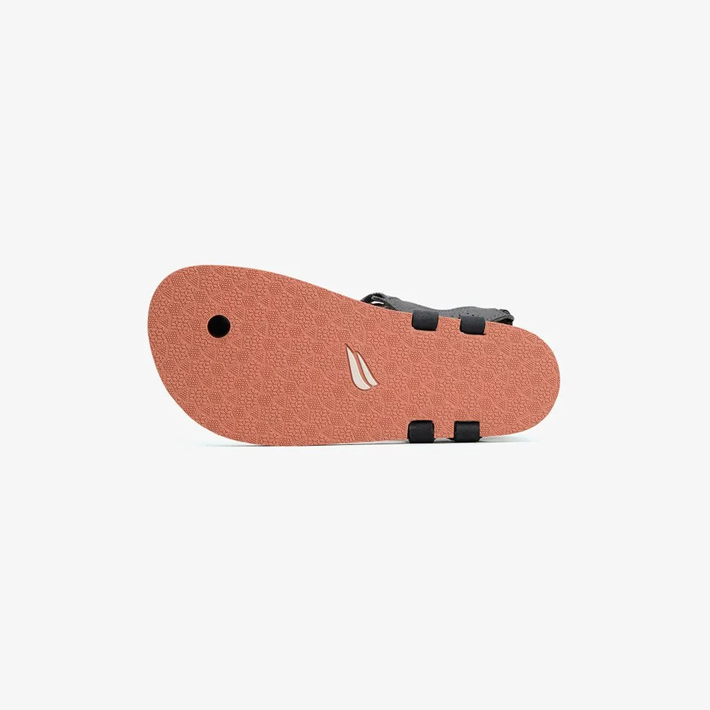 Tapak V1.5 Barefoot Flip Flops - Grey On Carnelian Brown