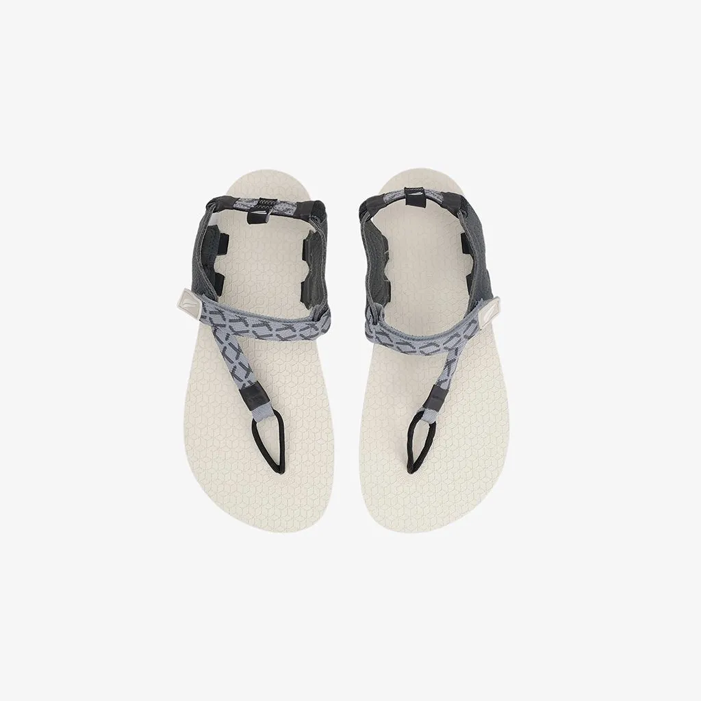 Tapak V1.5 Barefoot Flip Flops - Light Grey On Cotton White