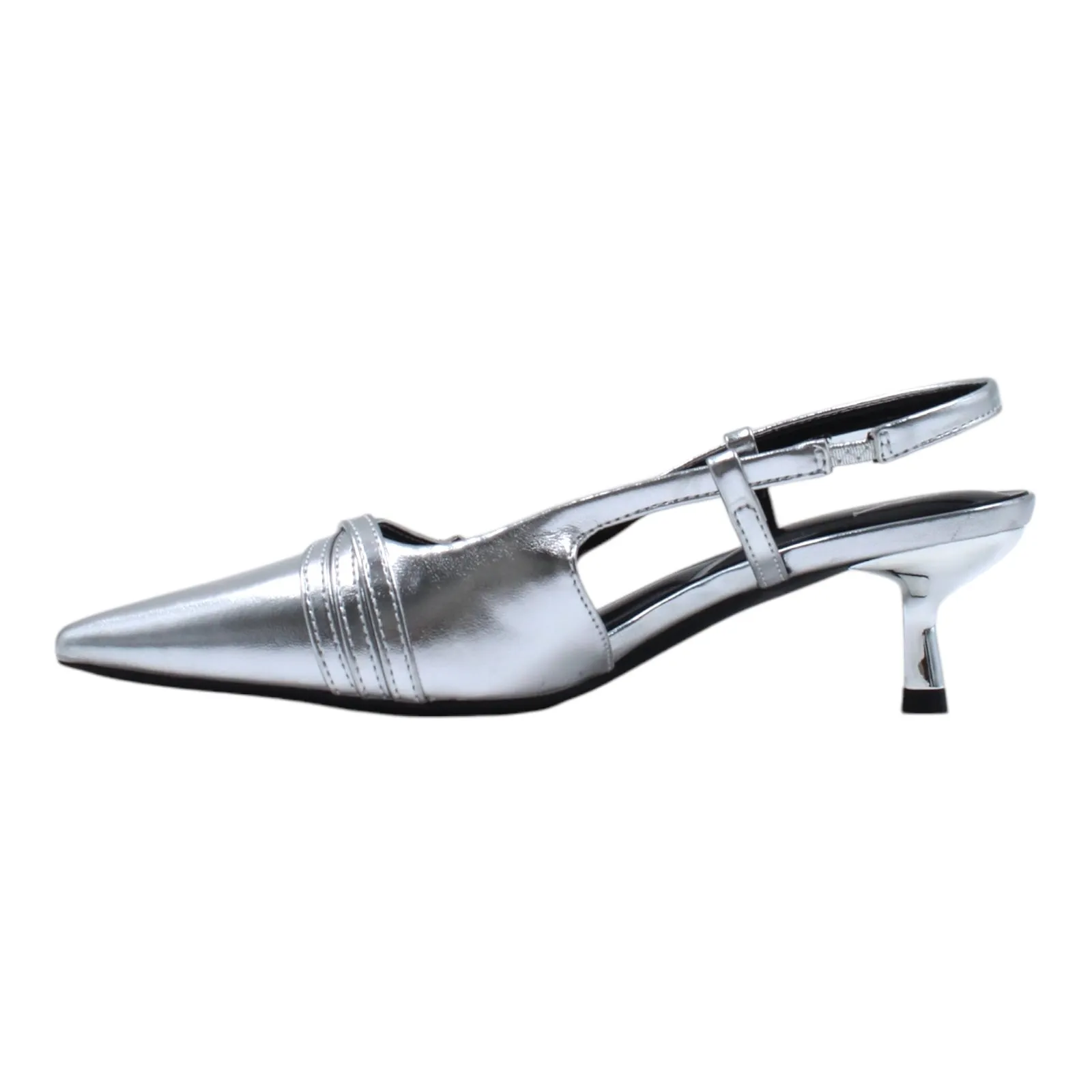 Triple Cross strap kitten heel