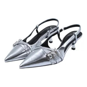 Triple Cross strap kitten heel