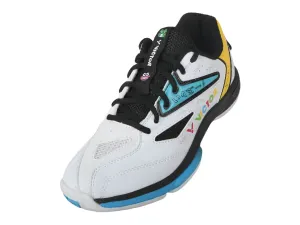 [VICTOR X CRAYON SHINCHAN] A39JRCS AC White/Black Junior Court Shoes